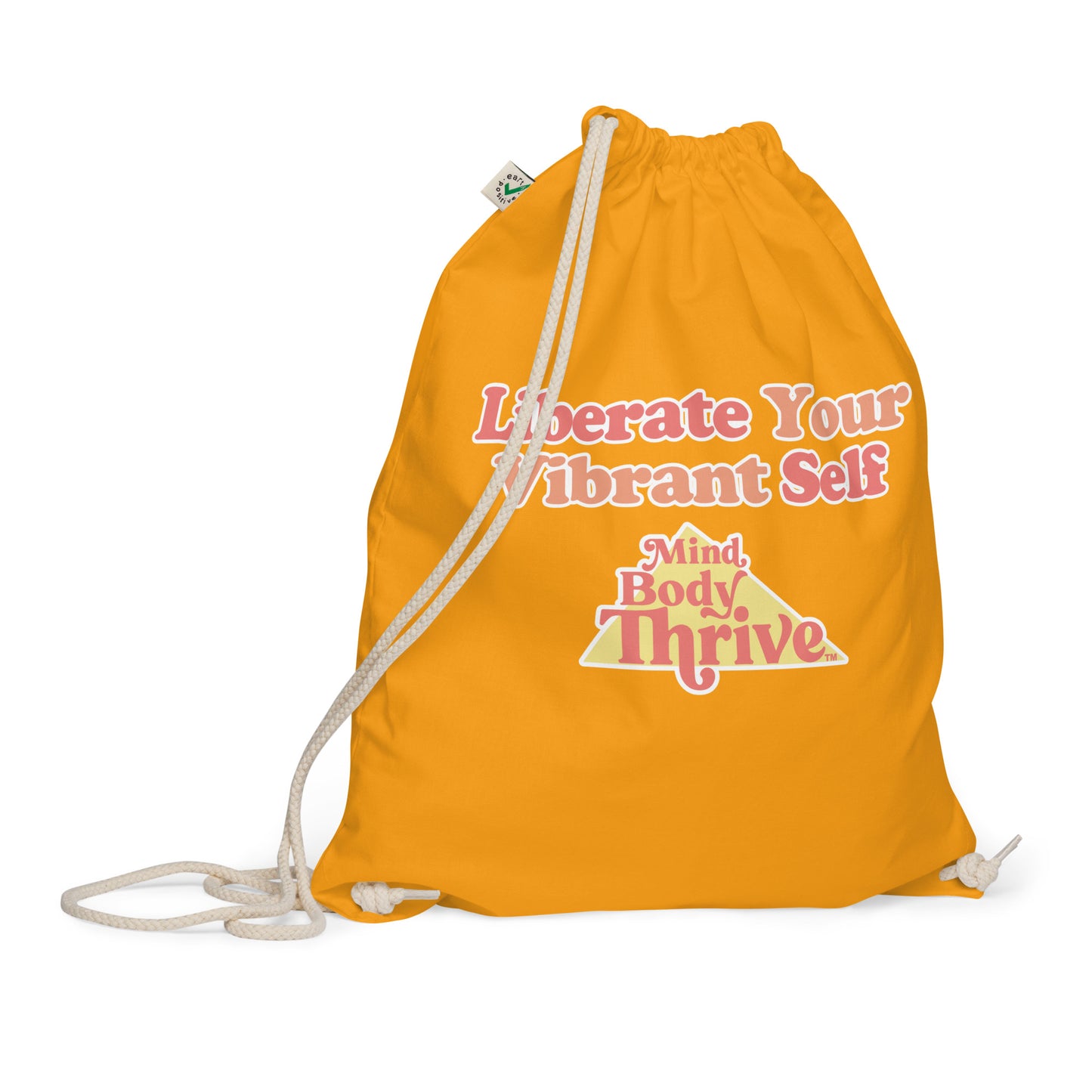 "Liberate" Organic Cotton Drawstring Bag