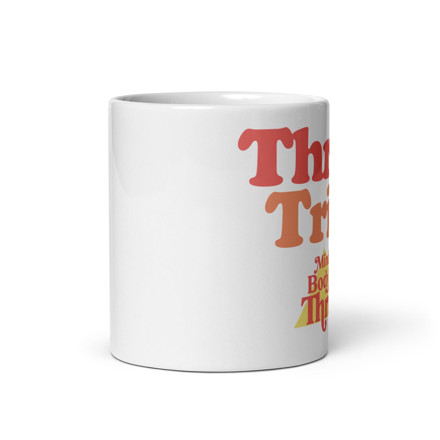 Thrive Tribe White glossy mug